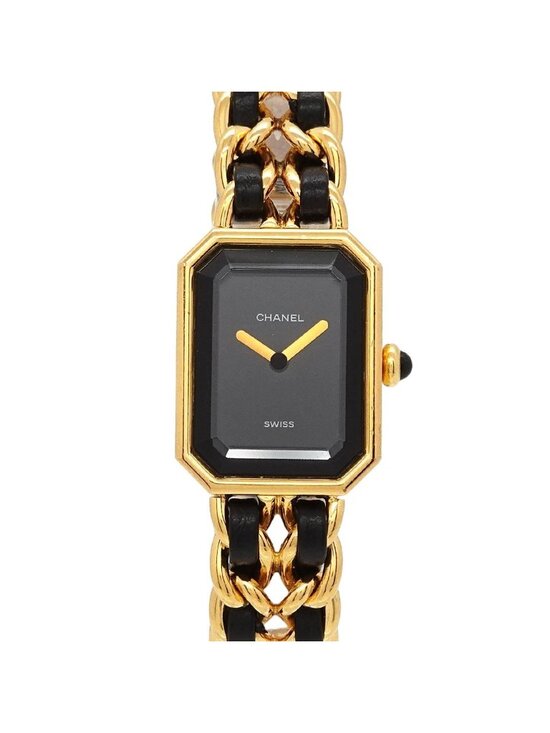 Chanel Accessories - Chanel Premiere M Vintage Watch Black Gold